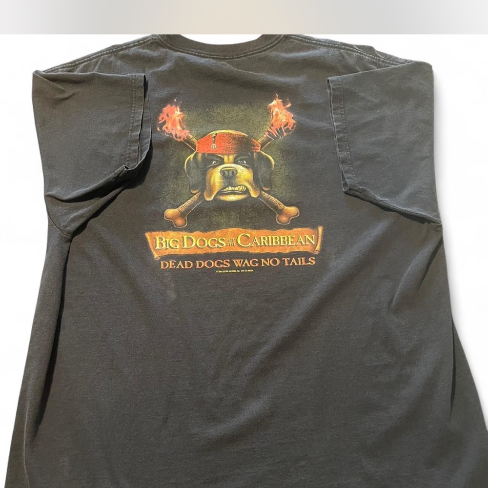 Big Dogs Black 'Caribbean' Graphic Tee